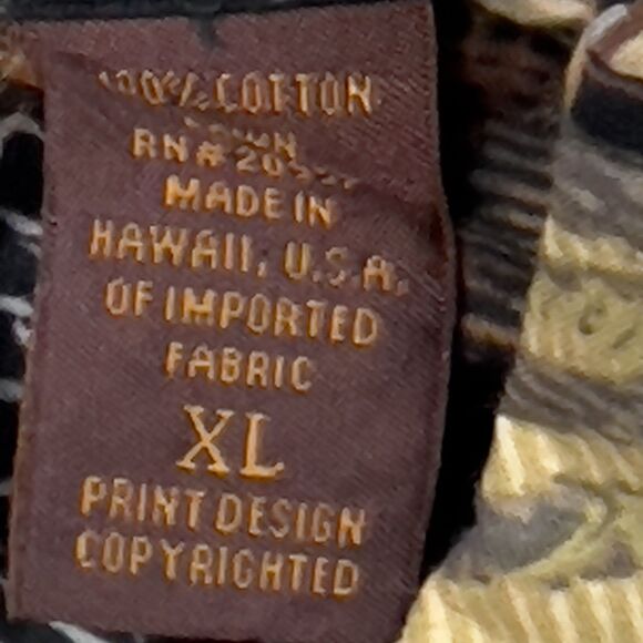 Tori Richard Hawaiian Shirt Mens XL Cotton Lawn Vintage Made USA - Picture 5 of 8